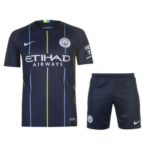 Kids Manchester City 18/19 Away Soccer Kits (Shirt+Shorts)